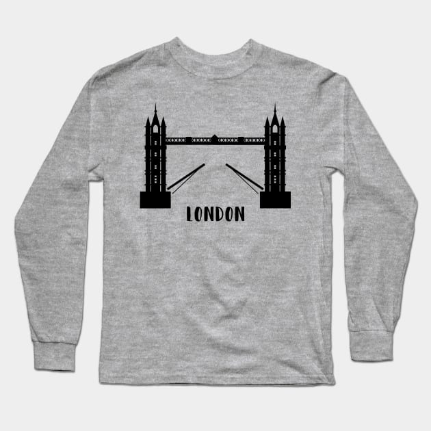 Tower Bridge in London, England Long Sleeve T-Shirt by gorff